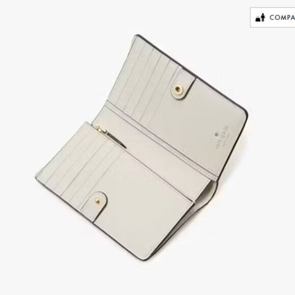 Kate Spade NYC New York City Taxi Cab Big Apple Medium Wallet Bifold NWT - Picture 2 of 3